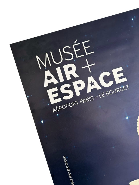 Original Lego Poster "Air and Space Museum" Exhibition in Paris, 2022