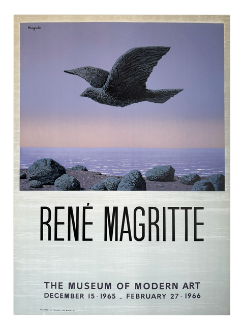 Original Rene Magritte Poster "Museum of Modern Art", 1966 - Mourlot