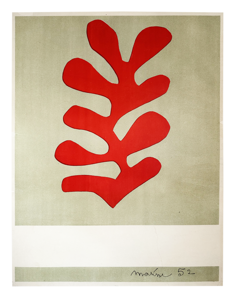 Original Henri Matisse Lithograph Poster Papiers découpés Berggruen&Cie, 1953