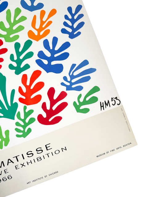 Original Henri Matisse Poster Retrospective Exhibition 1966 - Mourlot