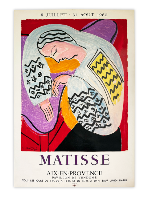 Original Henri Matisse Poster Aix-En-Provence, 1960 - Mourlot
