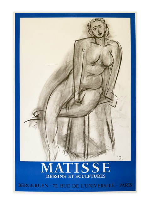 Original Poster By Henri Matisse "Dessin et Scupltures" 1958 - Mourlot