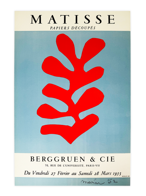 Original Henri Matisse Poster "Papiers Découpés" 1953, Mourlot