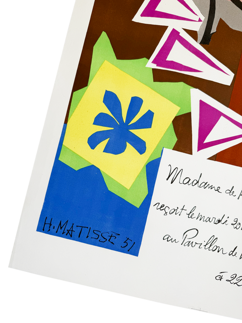 Original Poster Henri Matisse "Madame De Pompadour" 1951 - Mourlot