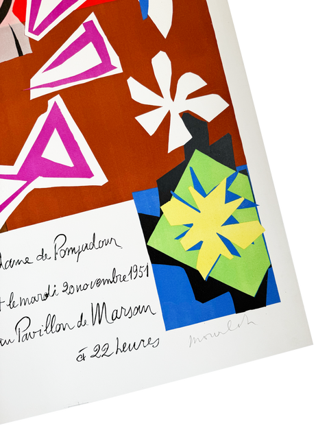 Original Poster Henri Matisse "Madame De Pompadour" 1951 - Mourlot