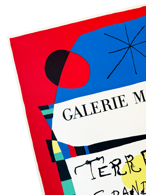 Original Joan Miro Poster Terres de grand feu, 1960 - Mourlot
