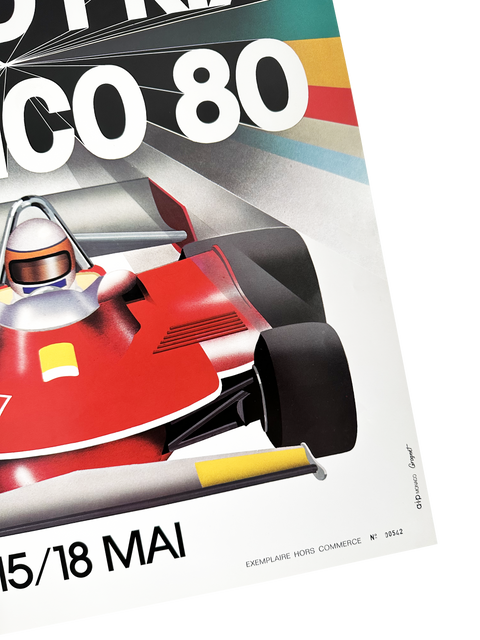 Original Formula 1 Poster - Grand Prix Monaco 1980 (numbered)
