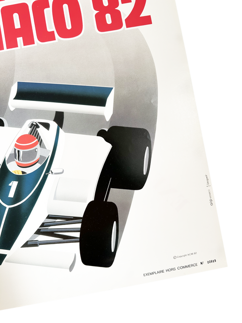 Original Formula 1 Poster - Grand Prix Monaco 1982 (numbered)