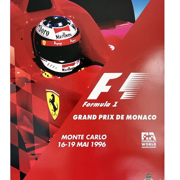 Original Formula 1 Poster Grand Prix Monaco 1996 (numbered