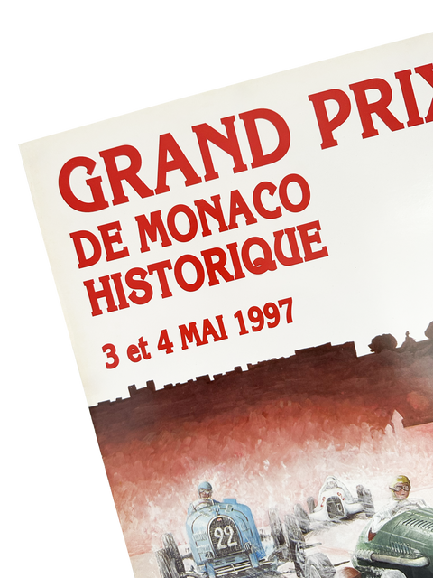 Original Formula 1 Poster - Historique Grand Prix Monaco 1997 (numbered)