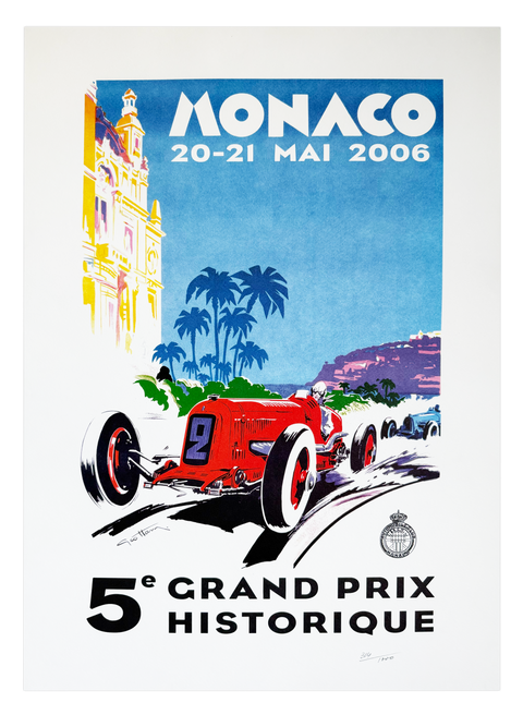 Original Lithographic Poster Monaco Grand Prix Historique 2006, numbered 314/1000 (VIP)