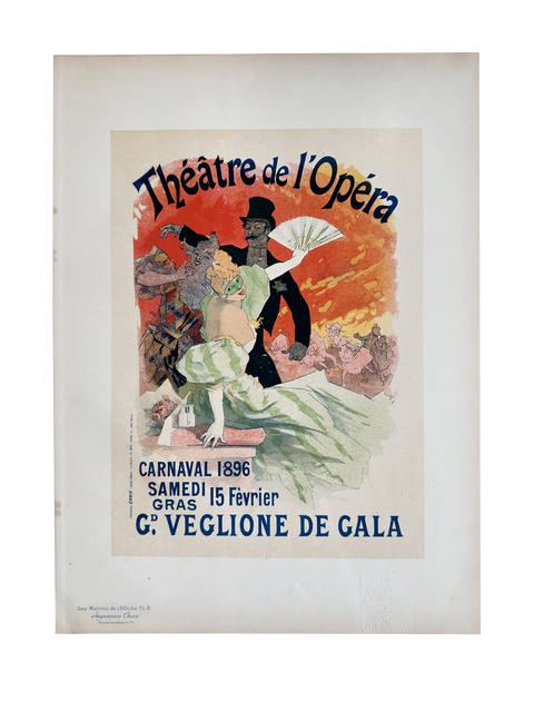 Carnaval "Theatre de l'opera", Cheret - plate 9