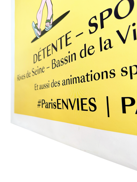 Original Paris Plage Poster 2021, Jean-Michel Tixier (Large Size)