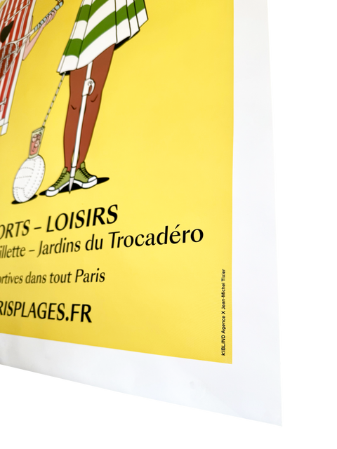 Original Paris Plage Poster 2021, Jean-Michel Tixier (Large Size)