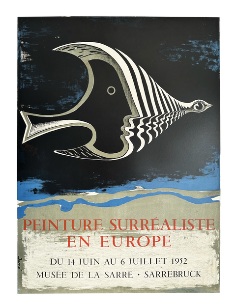 Original Jene Poster "Peintures Surréaliste En Europe" 1952