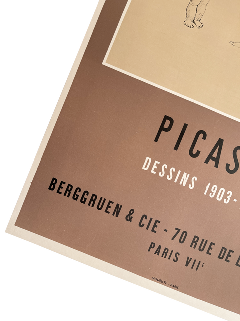 Original Pablo Picasso Poster "Dessins" 1954 - Mourlot