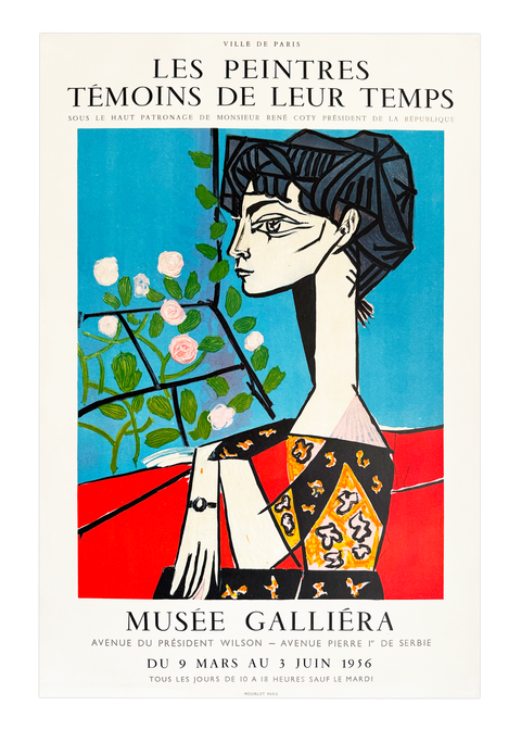 Original Poster By Pablo Picasso "Les Peintres Temoins De Leur Temps", 1956 - Mourlot