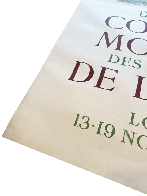Original Picasso Poster Deuxieme Congres National De La Paix 1950 - Mourlot