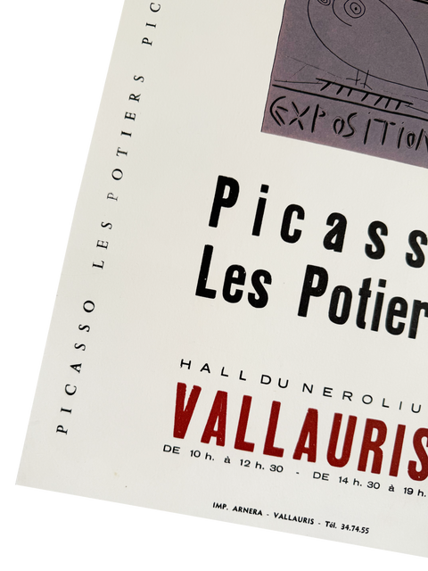 Original Picasso Poster Les Potier Vallauris 1960