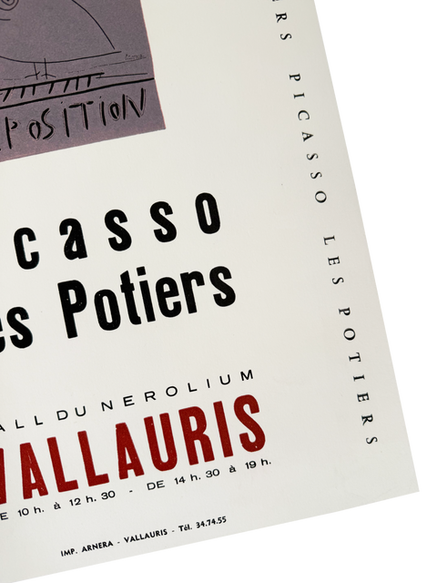 Original Picasso Poster Les Potier Vallauris 1960