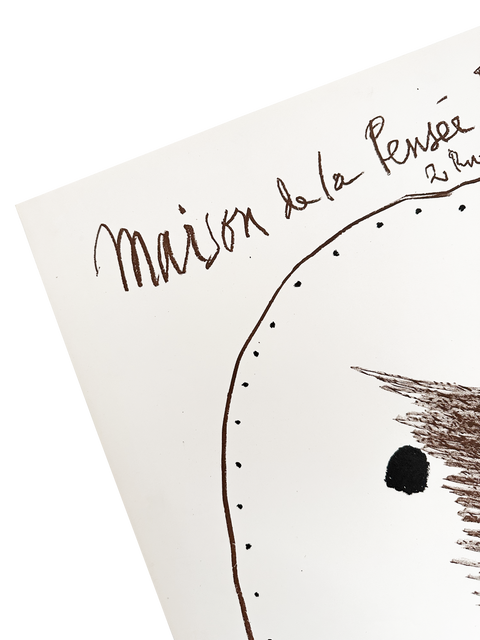 Original Pablo Picasso Poster "Exposition de Céramiques I - Maison de la Pensée Francaise" - Mourlot, 1958