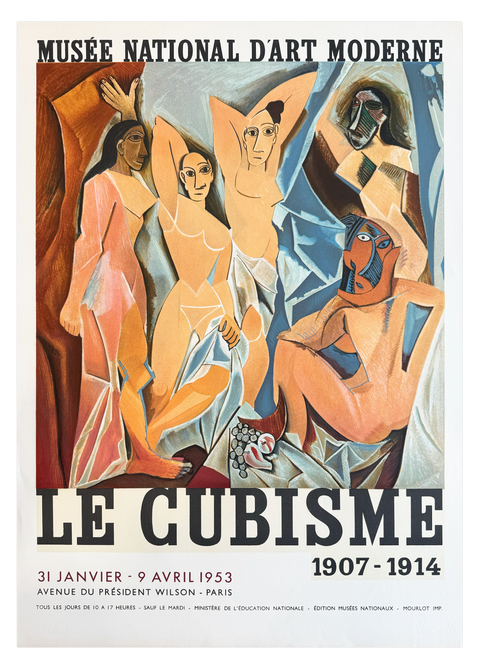 Original Pablo Picasso Le Cubisme "Les Demoiselles D'Avignon", 1953 - Mourlot (Arch Paper)