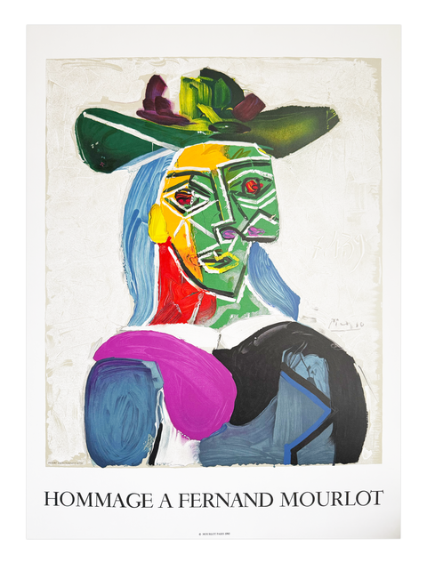 Original Poster Hommage à Fernand Mourlot by Pablo Picasso, 1990