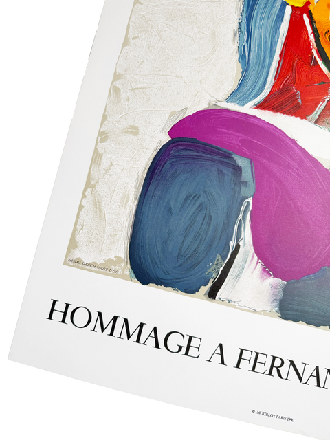 Original Poster Hommage à Fernand Mourlot by Pablo Picasso, 1990