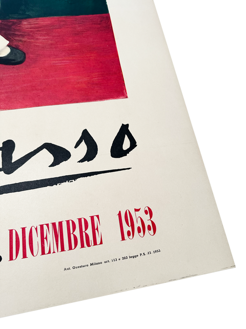 Original Pablo Picasso Poster "Milano Palazzo Reale", 1953
