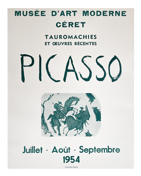 Original Pablo Picasso Poster Tauromachies 1954