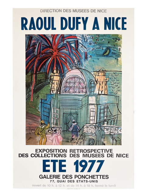 Original Poster Raoul Dufy - Galerie Ponchettes, 1977