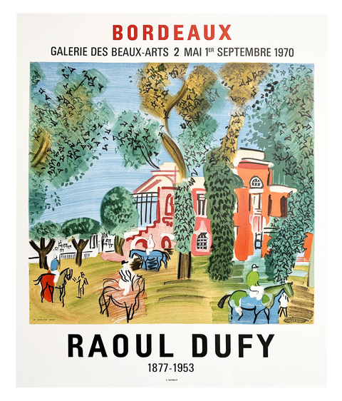 Original Poster Raoul Dufy "Bordeaux" 1970, Mourlot