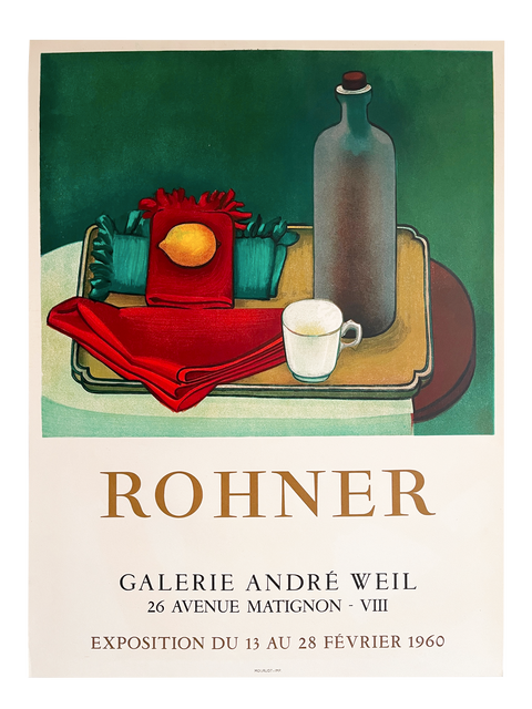 Original Georges Rohner Poster Galerie Andre Weil, 1960 - Mourlot