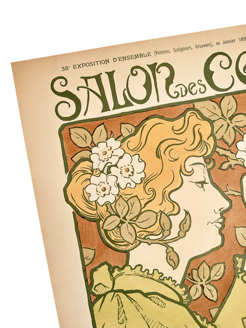 Original 38th Salon Des Cent Lithographic Poster By Arsene Herbinier, 1899