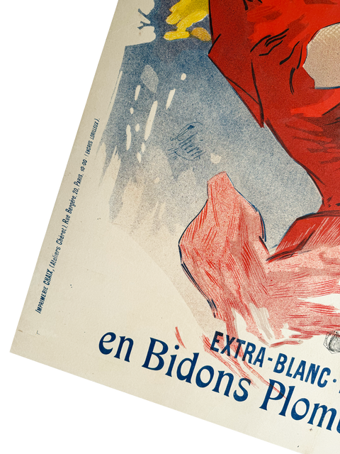 Original Jules Cheret Poster Saxoleine, 1893 - Imp. Chaix