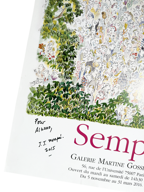 Original Sempe Poster Galerie Martine Gossieaux 2015, Paris