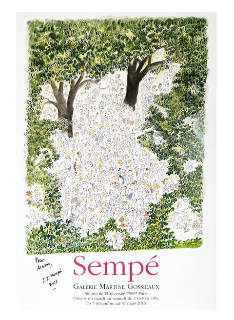Original Sempe Poster Galerie Martine Gossieaux 2015, Paris