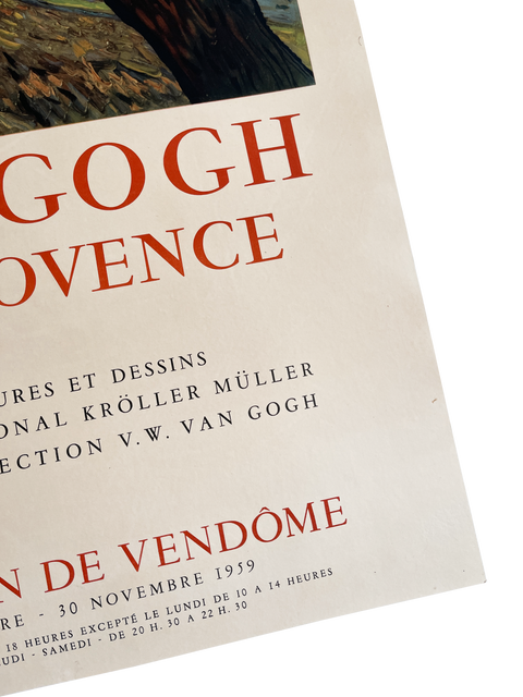 Original Van Gogh Poster Aix En Provence - Pavillon De Vendome, 1959