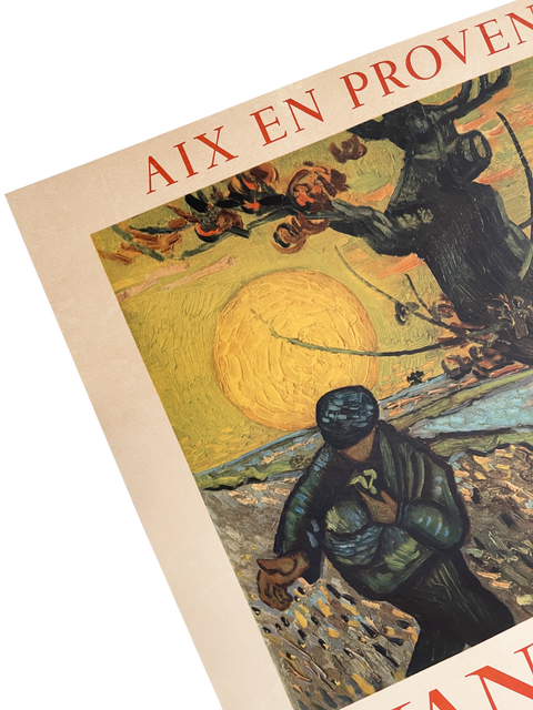 Original Van Gogh Poster Aix En Provence - Pavillon De Vendome, 1959