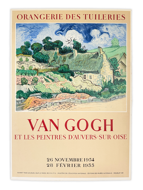Original Van Gogh Poster Orangerie Des Tuileries 1954 - Mourlot (Arch Paper)