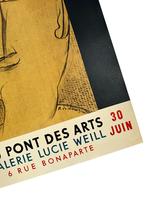 Original Poster By Henry De Waroquier, Galerie Lucie Weill - 1955