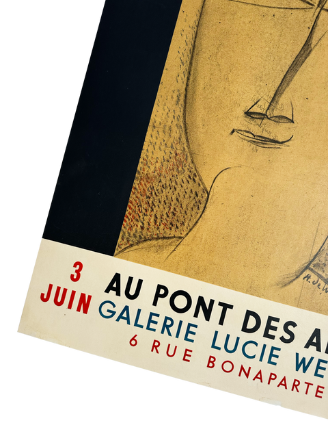 Original Poster By Henry De Waroquier, Galerie Lucie Weill - 1955
