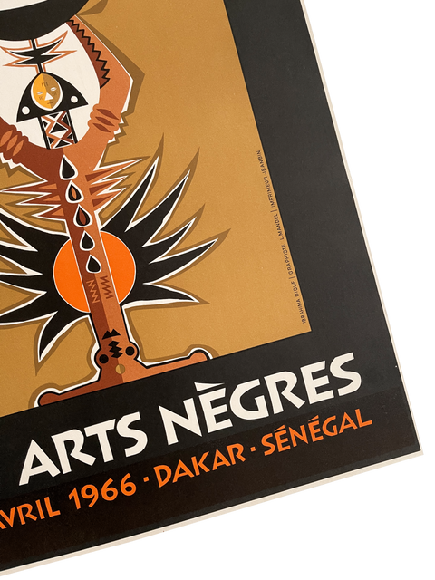 Original Poster Mondial Des Arts Negres - 1966