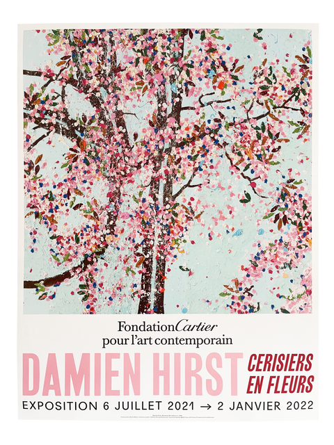 Set Of The 6 Original Posters by Damien Hirst, Fondation Cartier - Wonderful World Blossom