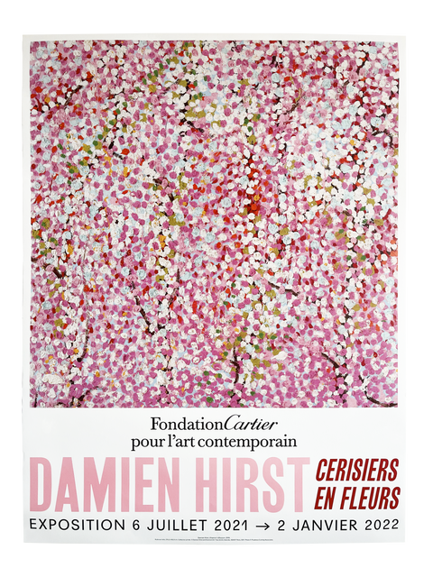 Set Of The 6 Original Posters by Damien Hirst, Fondation Cartier - Wonderful World Blossom