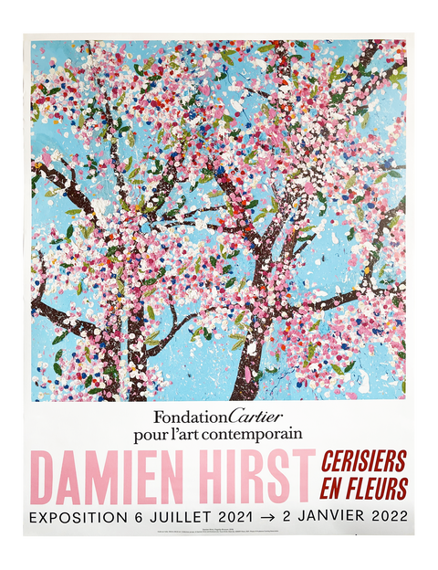 Set Of The 6 Original Posters by Damien Hirst, Fondation Cartier - Wonderful World Blossom