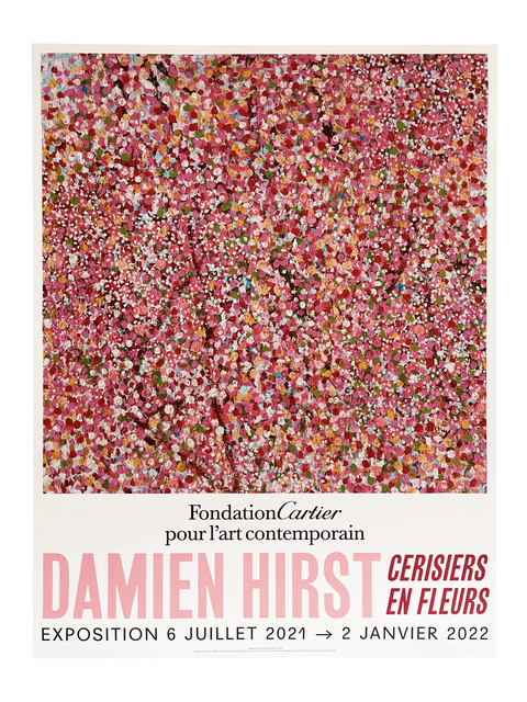 Set Of The 6 Original Posters by Damien Hirst, Fondation Cartier - Wonderful World Blossom
