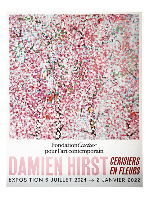 Set Of The 6 Original Posters by Damien Hirst, Fondation Cartier - Wonderful World Blossom