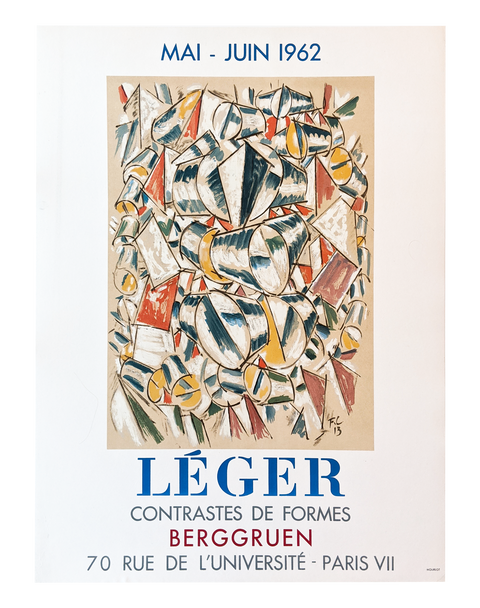 Original Fernand Leger Exhibition Poster 1962