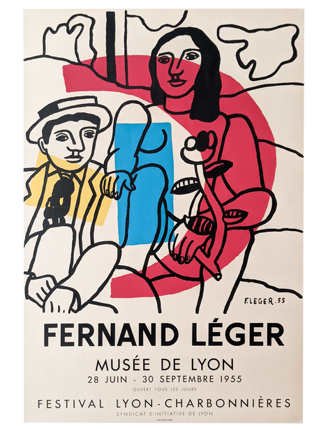 Original Fernand Leger Poster, Musée De Lyon - 1955